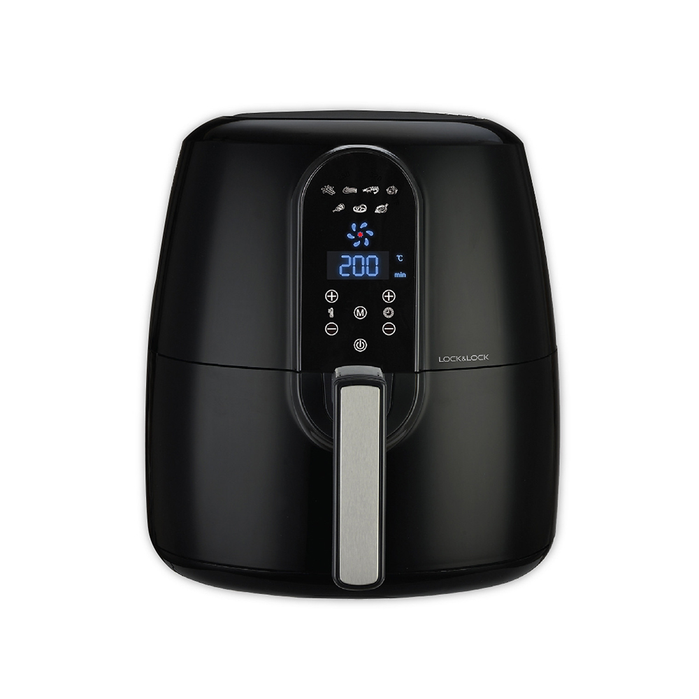 Nồi Chiên Không Dầu LocknLock Digital Eco Fryer - 5.2L - Màu Đen - EJF351BLK